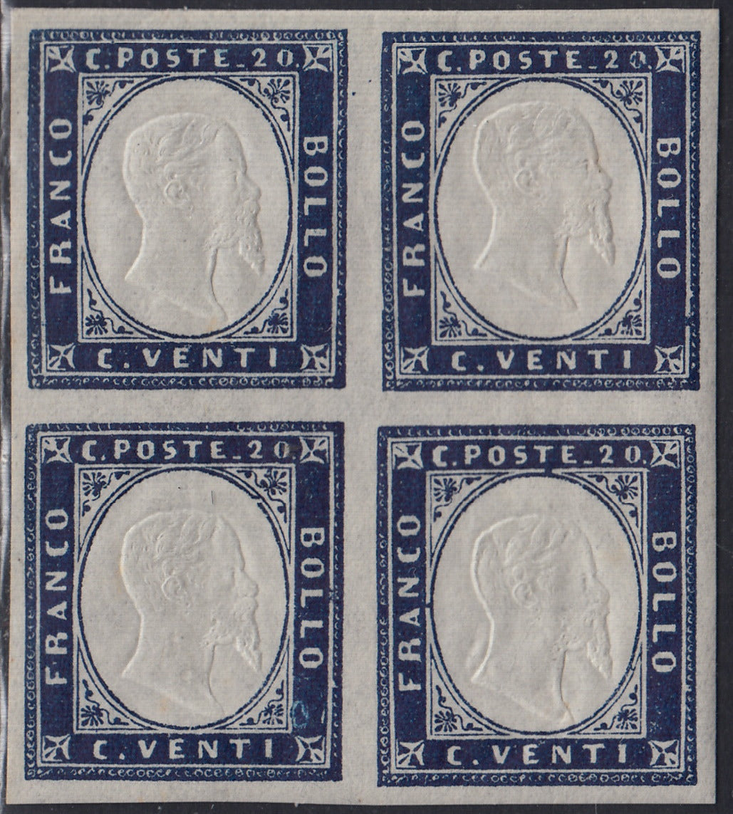 Lot 215 - Duchy of Parma, first issue c. 40 light blue used (5)