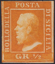 EB80 - 1861 - Embossed Cifra, c. 1 gray-black block of four, mint with original gum (19)