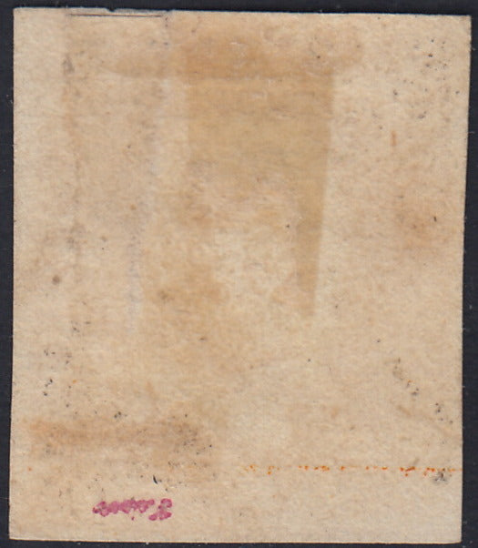 EB80 - 1861 - Embossed Cifra, c. 1 gray-black block of four, mint with original gum (19)