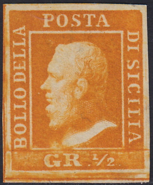 EB80 - 1861 - Embossed Cifra, c. 1 gray-black block of four, mint with original gum (19)