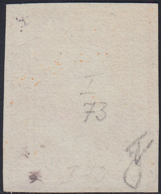 EB80 - 1861 - Embossed Cifra, c. 1 gray-black block of four, mint with original gum (19)
