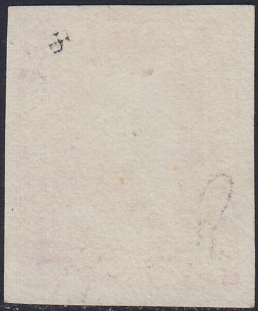 EB80 - 1861 - Embossed Cifra, c. 1 gray-black block of four, mint with original gum (19)