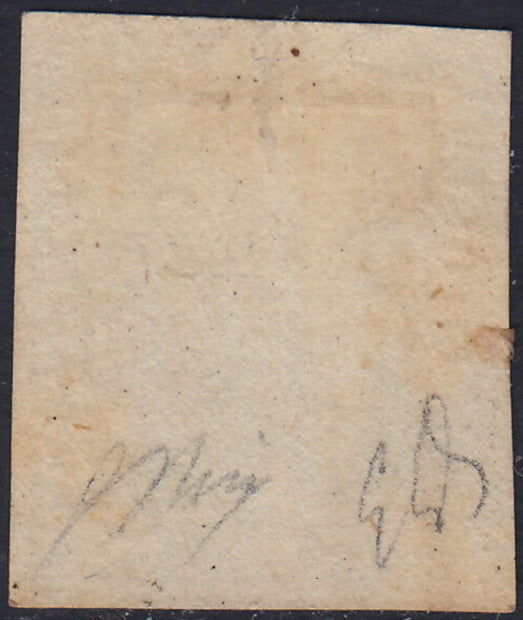 EB80 - 1861 - Embossed Cifra, c. 1 gray-black block of four, mint with original gum (19)