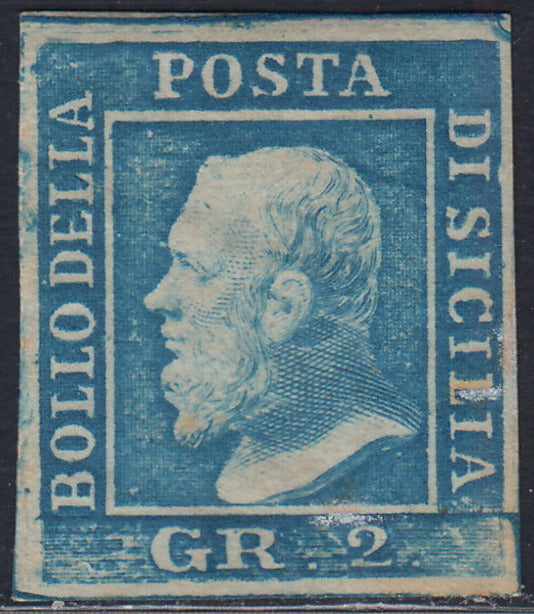 EB80 - 1861 - Embossed Cifra, c. 1 gray-black block of four, mint with original gum (19)