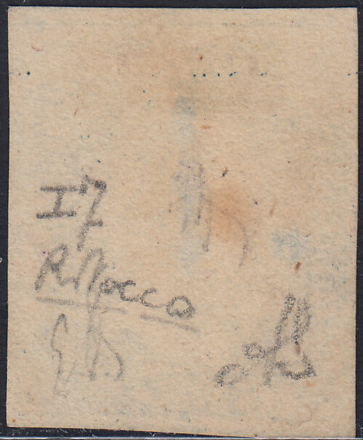 EB80 - 1861 - Embossed Cifra, c. 1 gray-black block of four, mint with original gum (19)