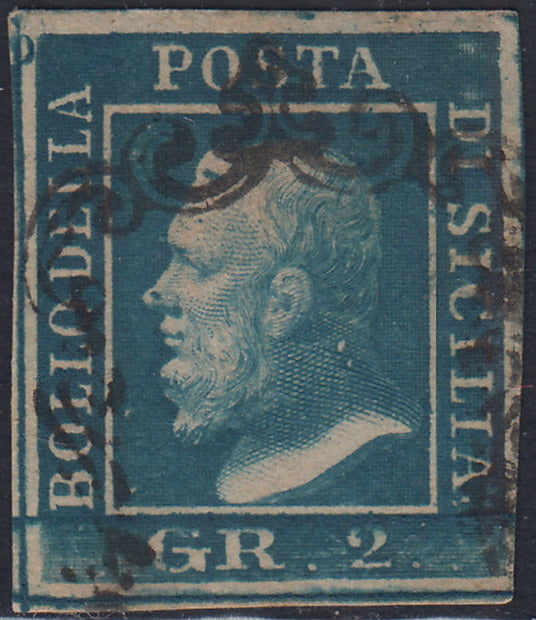 EB80 - 1861 - Embossed Cifra, c. 1 gray-black block of four, mint with original gum (19)
