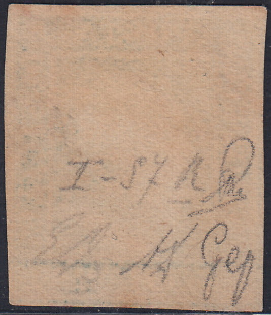 EB80 - 1861 - Embossed Cifra, c. 1 gray-black block of four, mint with original gum (19)