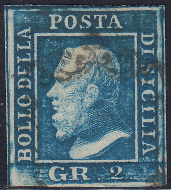 EB80 - 1861 - Embossed Cifra, c. 1 gray-black block of four, mint with original gum (19)