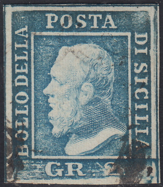 EB80 - 1861 - Embossed Cifra, c. 1 gray-black block of four, mint with original gum (19)