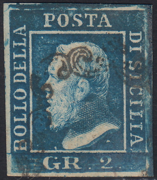 EB80 - 1861 - Embossed Cifra, c. 1 gray-black block of four, mint with original gum (19)