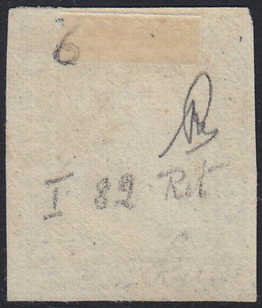 Lotto 329 - 1859 - Sicilia, 2 grana azzurro I tavola ritocco n. 82 usato (6)