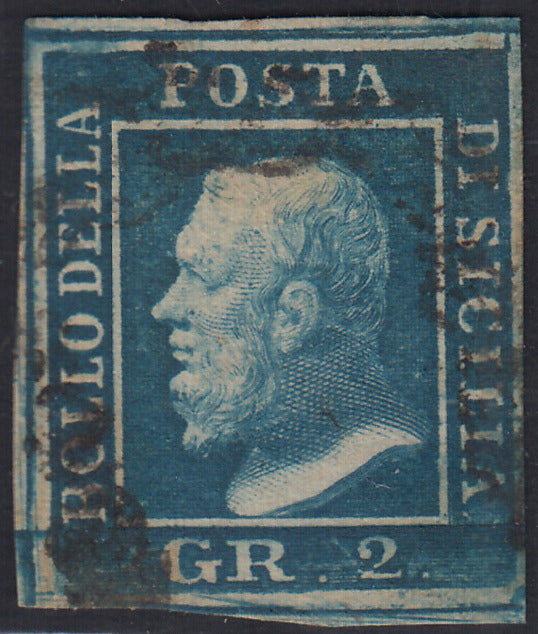 EB80 - 1861 - Embossed Cifra, c. 1 gray-black block of four, mint with original gum (19)