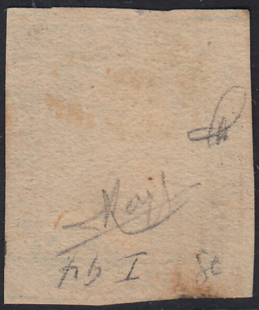 EB80 - 1861 - Embossed Cifra, c. 1 gray-black block of four, mint with original gum (19)