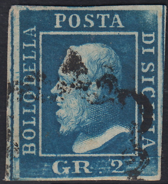 EB80 - 1861 - Embossed Cifra, c. 1 gray-black block of four, mint with original gum (19)