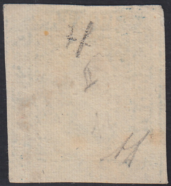 EB80 - 1861 - Embossed Cifra, c. 1 gray-black block of four, mint with original gum (19)