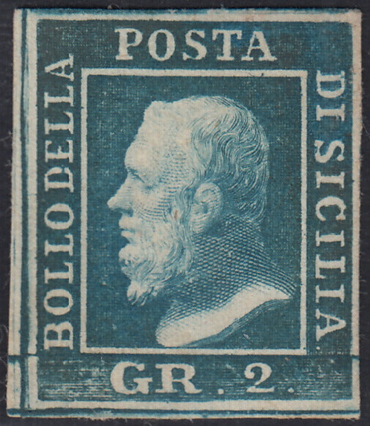 EB80 - 1861 - Embossed Cifra, c. 1 gray-black block of four, mint with original gum (19)