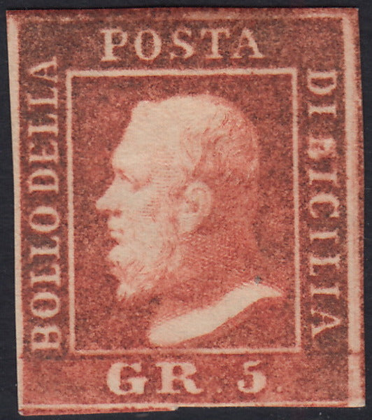EB80 - 1861 - Embossed Cifra, c. 1 gray-black block of four, mint with original gum (19)