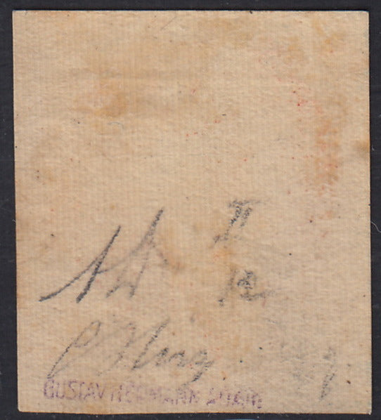 EB80 - 1861 - Embossed Cifra, c. 1 gray-black block of four, mint with original gum (19)