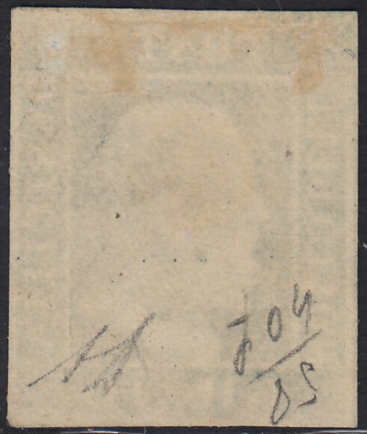 EB80 - 1861 - Embossed Cifra, c. 1 gray-black block of four, mint with original gum (19)