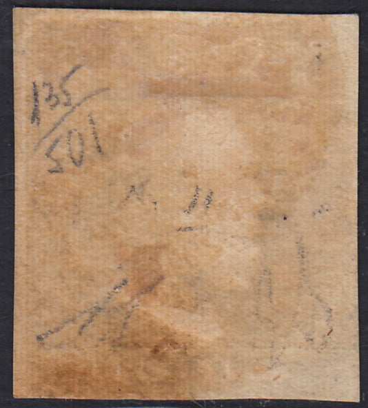 EB80 - 1861 - Embossed Cifra, c. 1 gray-black block of four, mint with original gum (19)