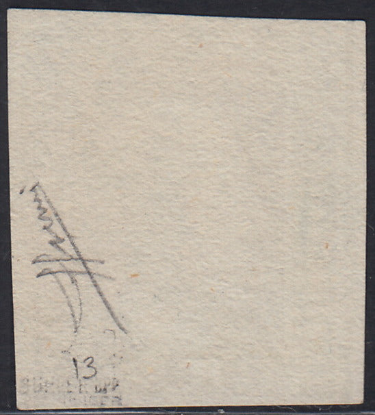 EB80 - 1861 - Embossed Cifra, c. 1 gray-black block of four, mint with original gum (19)