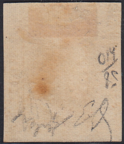 EB80 - 1861 - Embossed Cifra, c. 1 gray-black block of four, mint with original gum (19)