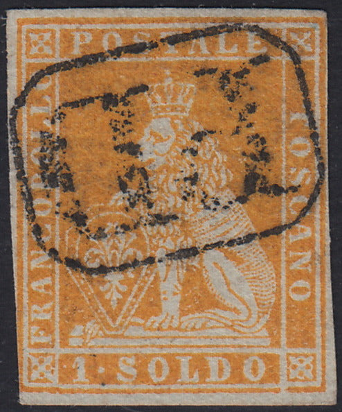 EB80 - 1861 - Embossed Cifra, c. 1 gray-black block of four, mint with original gum (19)