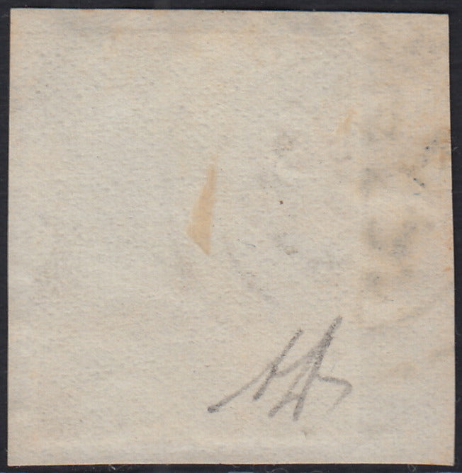 EB80 - 1861 - Embossed Cifra, c. 1 gray-black block of four, mint with original gum (19)