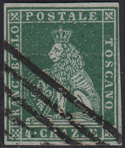 EB80 - 1861 - Embossed Cifra, c. 1 gray-black block of four, mint with original gum (19)
