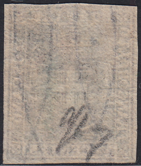 Lotto 372 - 1860 Governo Provvisorio di Toscana, c. 1 violetto bruno usato (17)