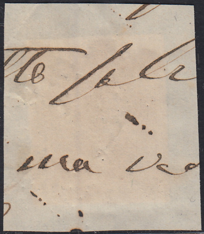 Lotto 375 - 1860 Governo Provvisorio di Toscana, c. 10 bruno lillaceo usato su frammento (19d)