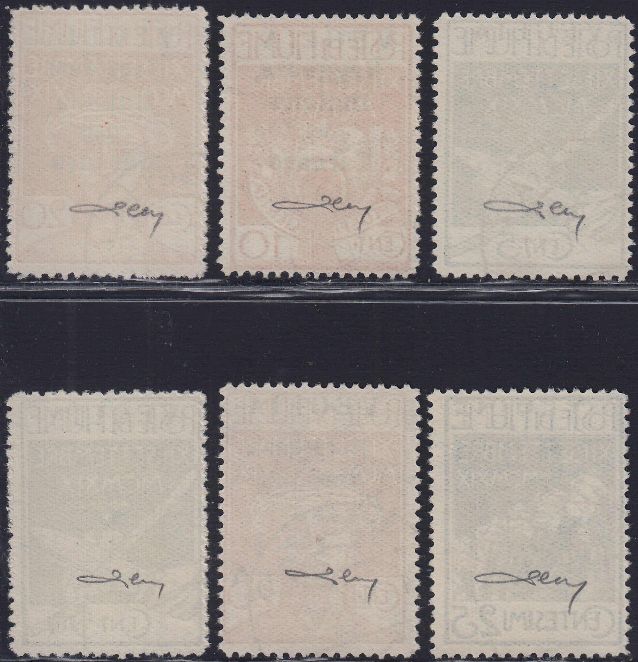 EB80 - 1861 - Embossed Cifra, c. 1 gray-black block of four, mint with original gum (19)