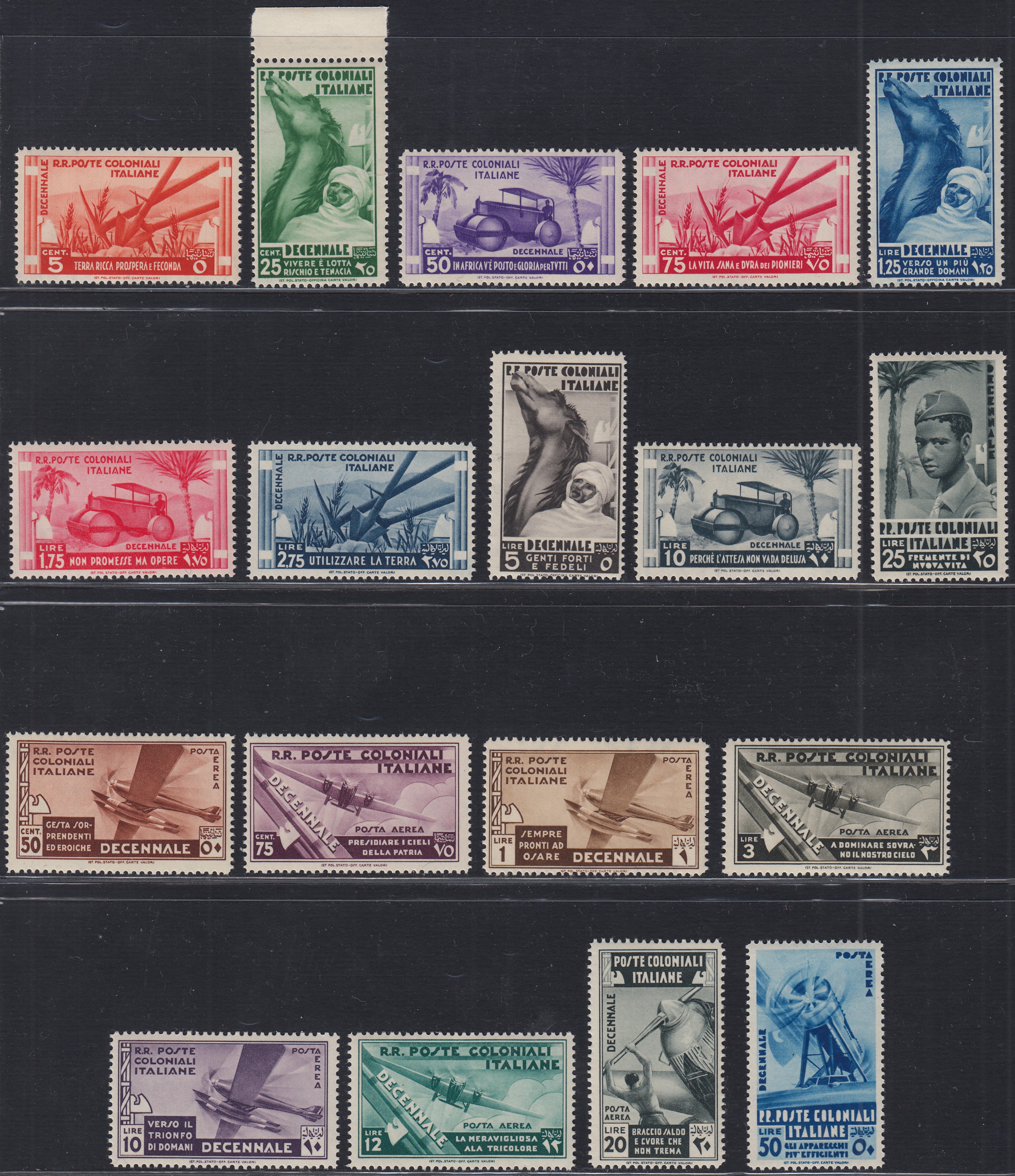 EB80 - 1861 - Embossed Cifra, c. 1 gray-black block of four, mint with original gum (19)
