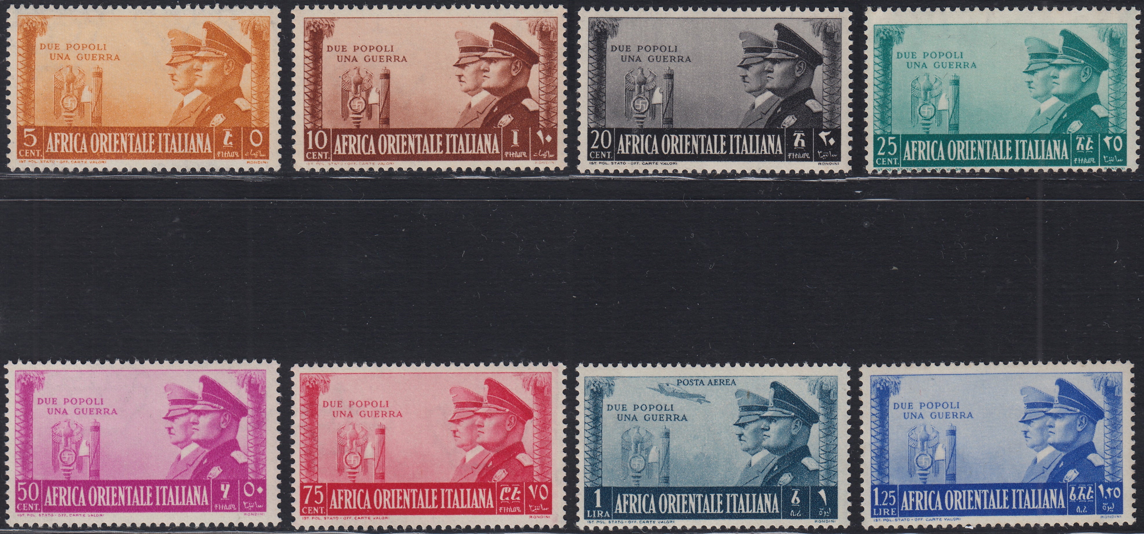 EB80 - 1861 - Embossed Cifra, c. 1 gray-black block of four, mint with original gum (19)