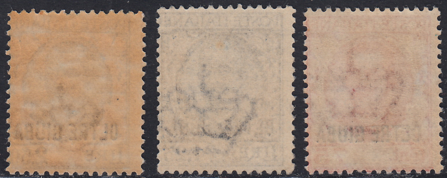 Lotto 427 - 1926 - Francobolli d'Italia soprastampati "OLTRE GIUBA", serie di tre valori nuovi gomma integra (42/44)