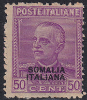 Lotto 430 - 1930 - Parmeggiani c. 50 violeto soprastampato "SOMALIA ITALIANA" nuovo gomam integra (139).