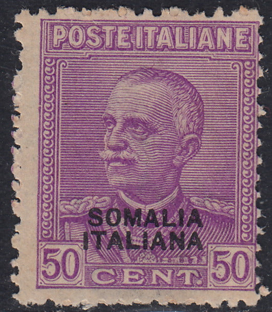 Lotto 430 - 1930 - Parmeggiani c. 50 violeto soprastampato "SOMALIA ITALIANA" nuovo gomam integra (139).