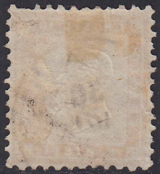 1862 - Emissione dentellata, c. 10 arancio ocra usato con annullo del 30/11/62 (1h).
