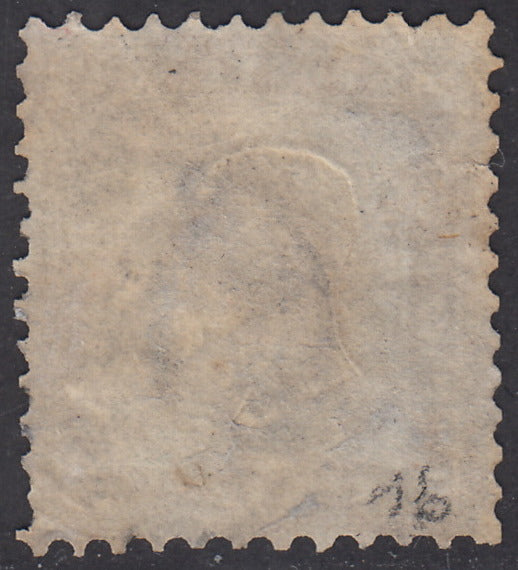 1862 - Perforated issue, c. 10 olive (light) used with cancellation Napoli 16/2/63 (1b).