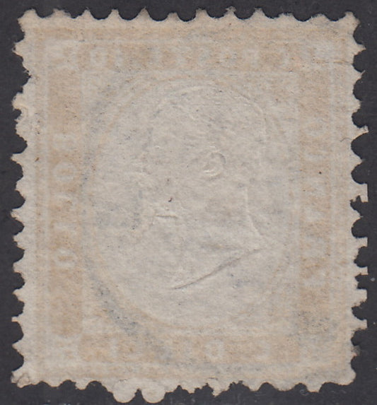 1862 - Perforated issue, c. 10 used olive bistro with Siena postmark (1e).