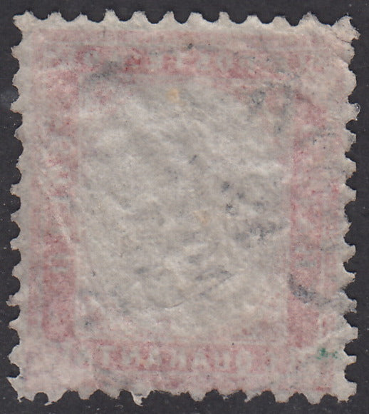 1862 - Emissione dentellata, c. 40 rosa chiarissimo usato con annullo di Como 12/5/63 (3c).