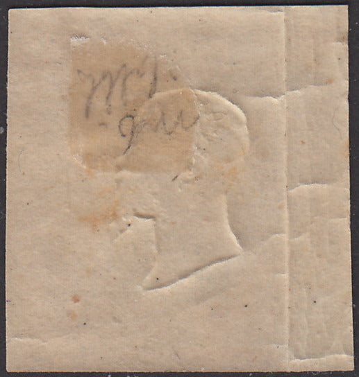 PV239 - 1861 - Effigie di V.E. II volta a destra, 20 grana giallo arancio nuovo con gomma originale (23a)