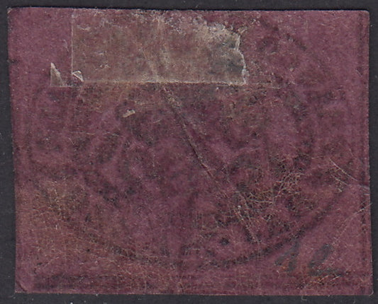 1852 - I emissione 1/2 baj lilla vivo nuovo con piena gomma, colore bellissimo (1e).