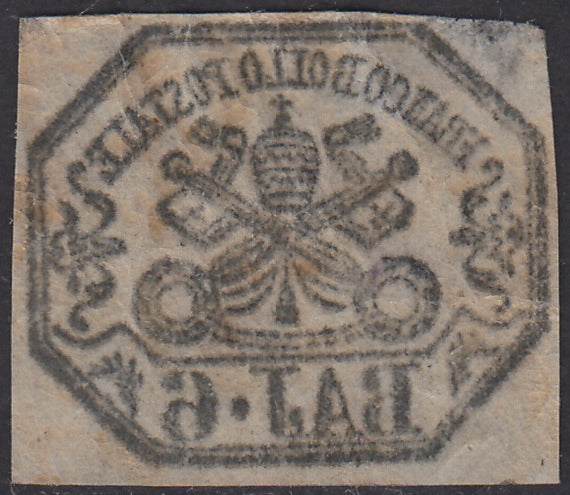 1859 - I issue 6 gray baj I composition new with original rubber and decal (7a)