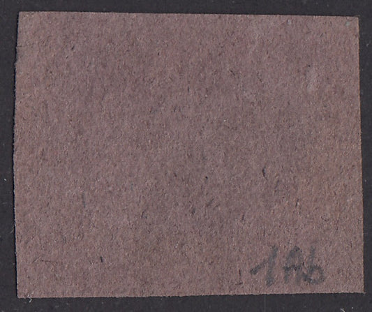 1864 - I issue 1/2 baj dark violet used, beautiful color (1Ab).