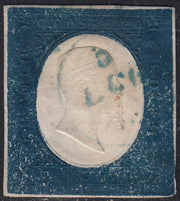 IV número c. 10 marrón chocolate oscuro I par de mesa usado (14Ce)