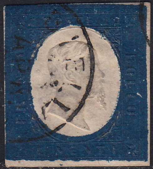 IV. Ausgabe c. 10 dunkel schokoladenbraun Tafel I gebrauchtes Paar (14Ce)