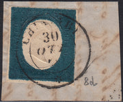 IV número c. 10 marrón chocolate oscuro I par de mesa usado (14Ce)