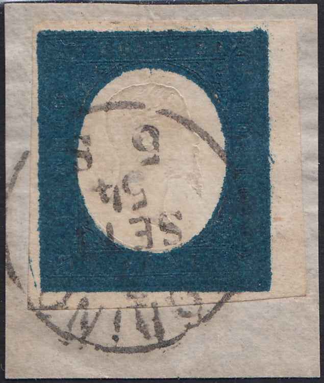 IV. Ausgabe c. 10 dunkel schokoladenbraun Tafel I gebrauchtes Paar (14Ce)