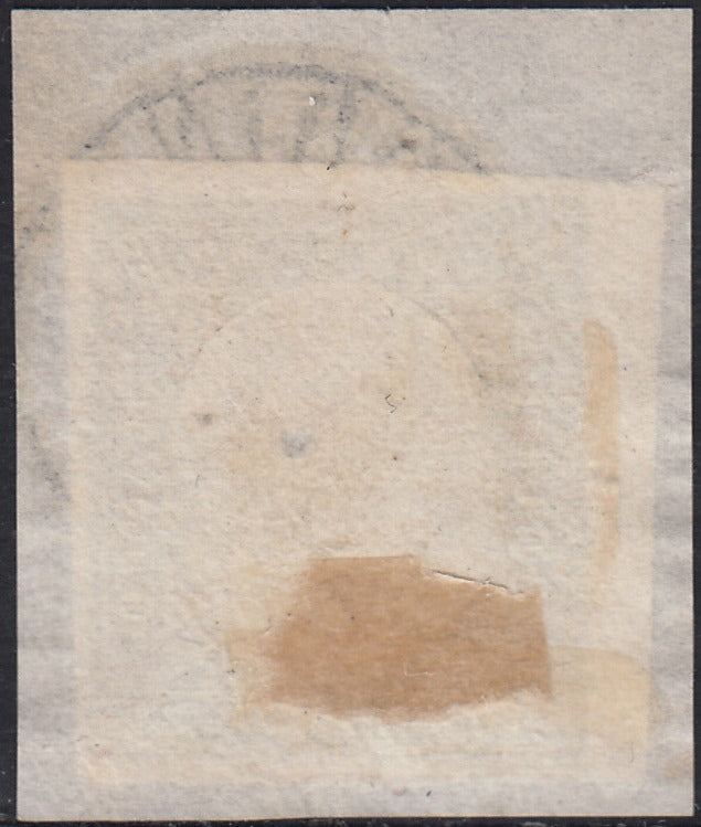 IV. Ausgabe c. 10 dunkel schokoladenbraun Tafel I gebrauchtes Paar (14Ce)